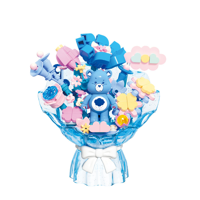 EK020 愛心小熊系列花束積木